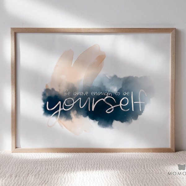 Engouragement Quote | Inspirational Print | Motivational Saying | Positive Thinking Wall Art | Printable Quote | Watercolor Quote Print /01