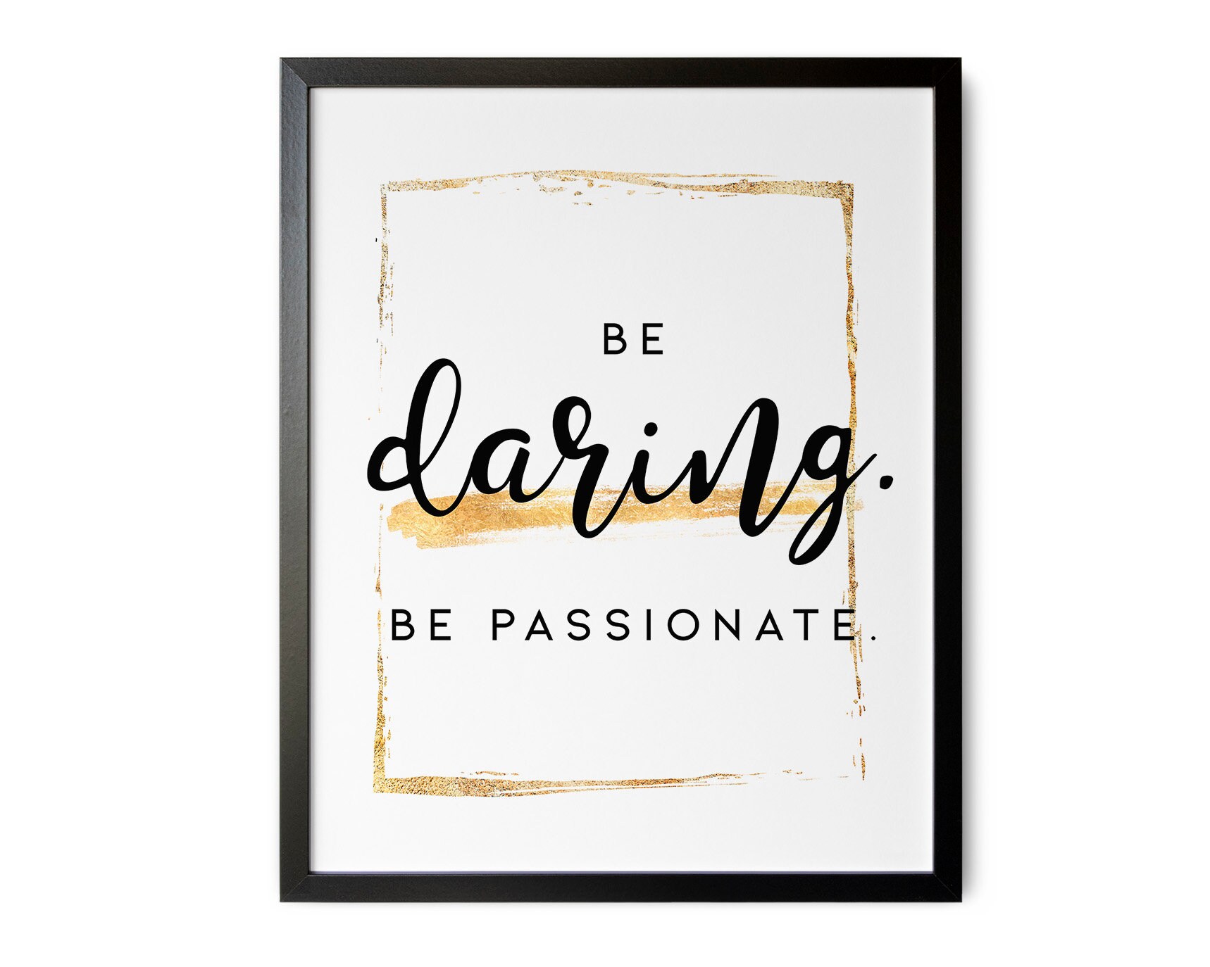 Gold Office Wall Art Prints Set of 3 Business Motivational Etsy