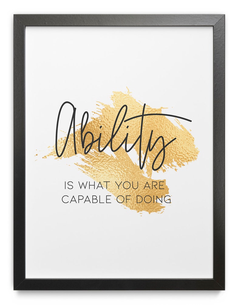 Home office motivational wall art home office modern set of 3 Etsy