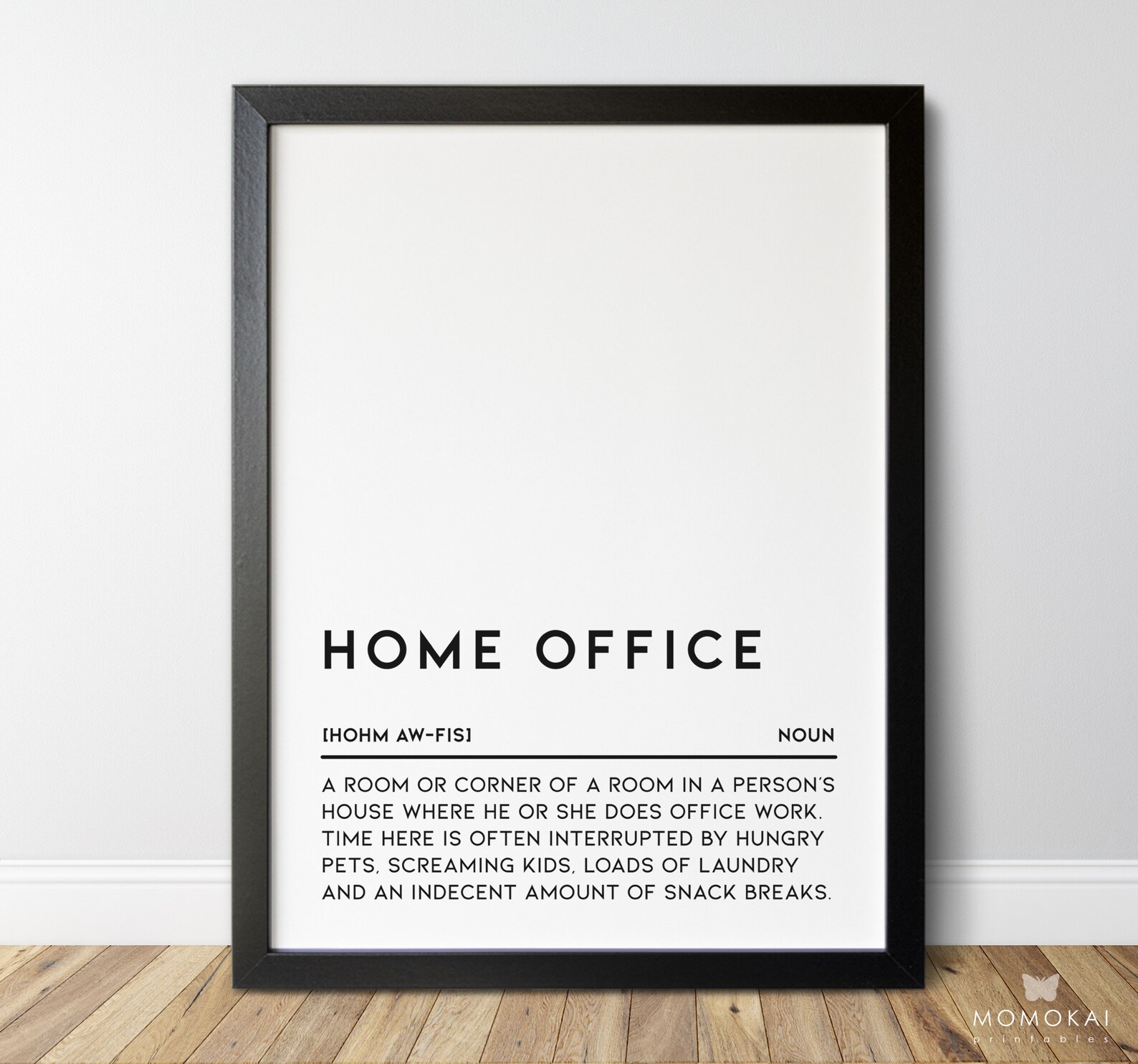 Home Office Definition Poster Printable Wall Art /01 Etsy