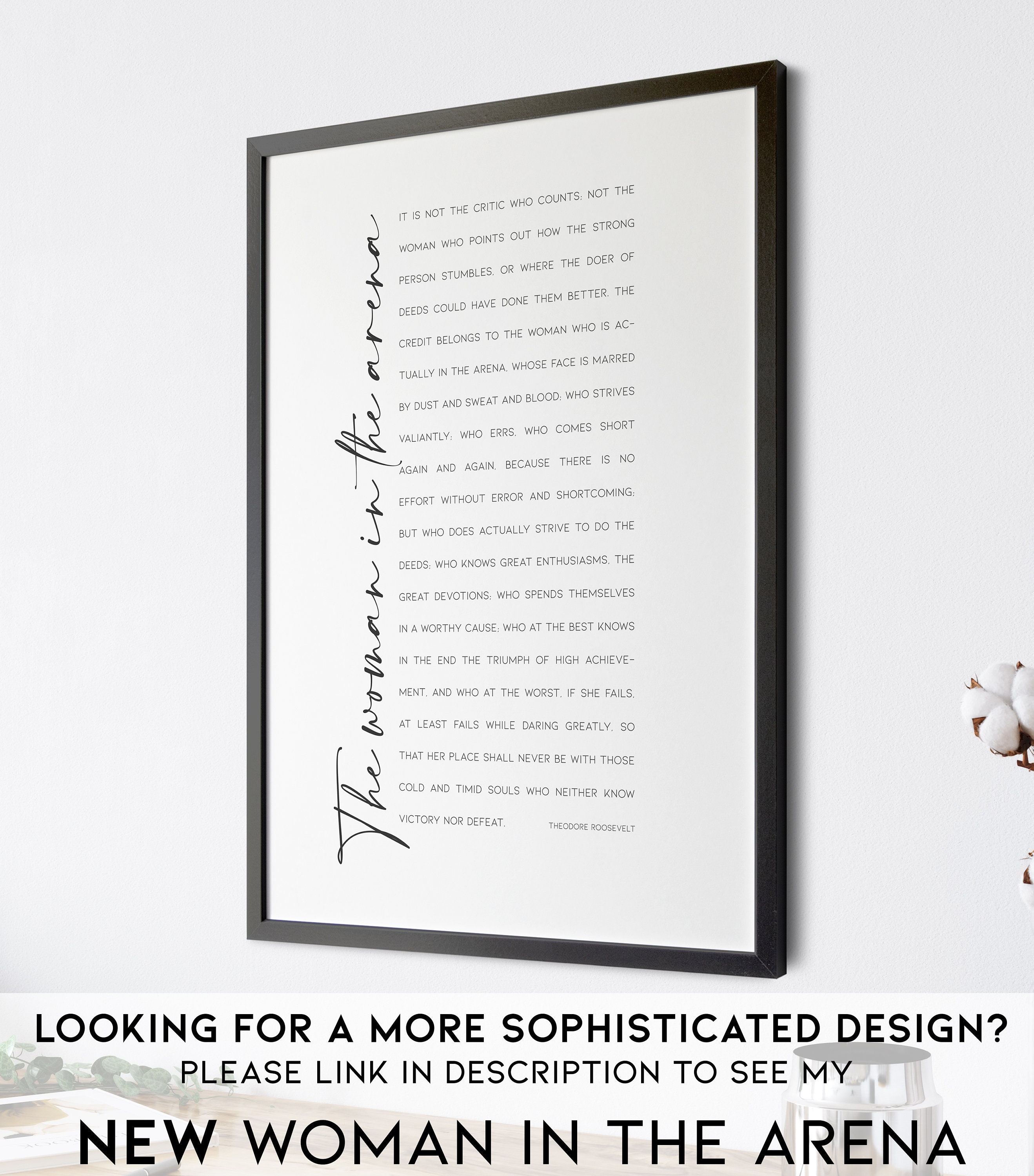 The Man in the Arena Quote Man in the Arena Printable | Etsy