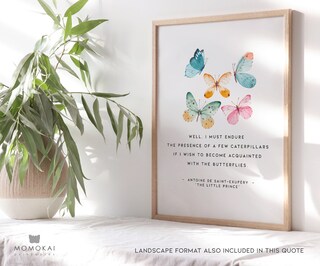 Quadro Su Tela Motivazionale Con Farfalle E Scritta 'You Are Princess' – 30x40 Cm – Impermeabile, Pronto Da Appendere