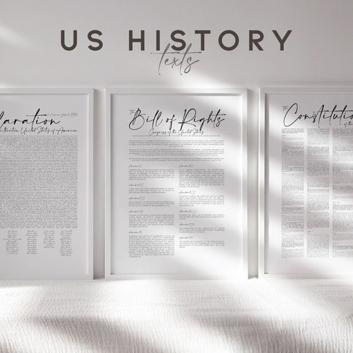 which are the bill of rights declaration of independence and the constitution known as