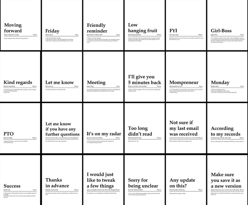 Funny Office Definitions Bundle – 100+ Work Prints for WFH, Burnout Relief & Positive Mindset image 3