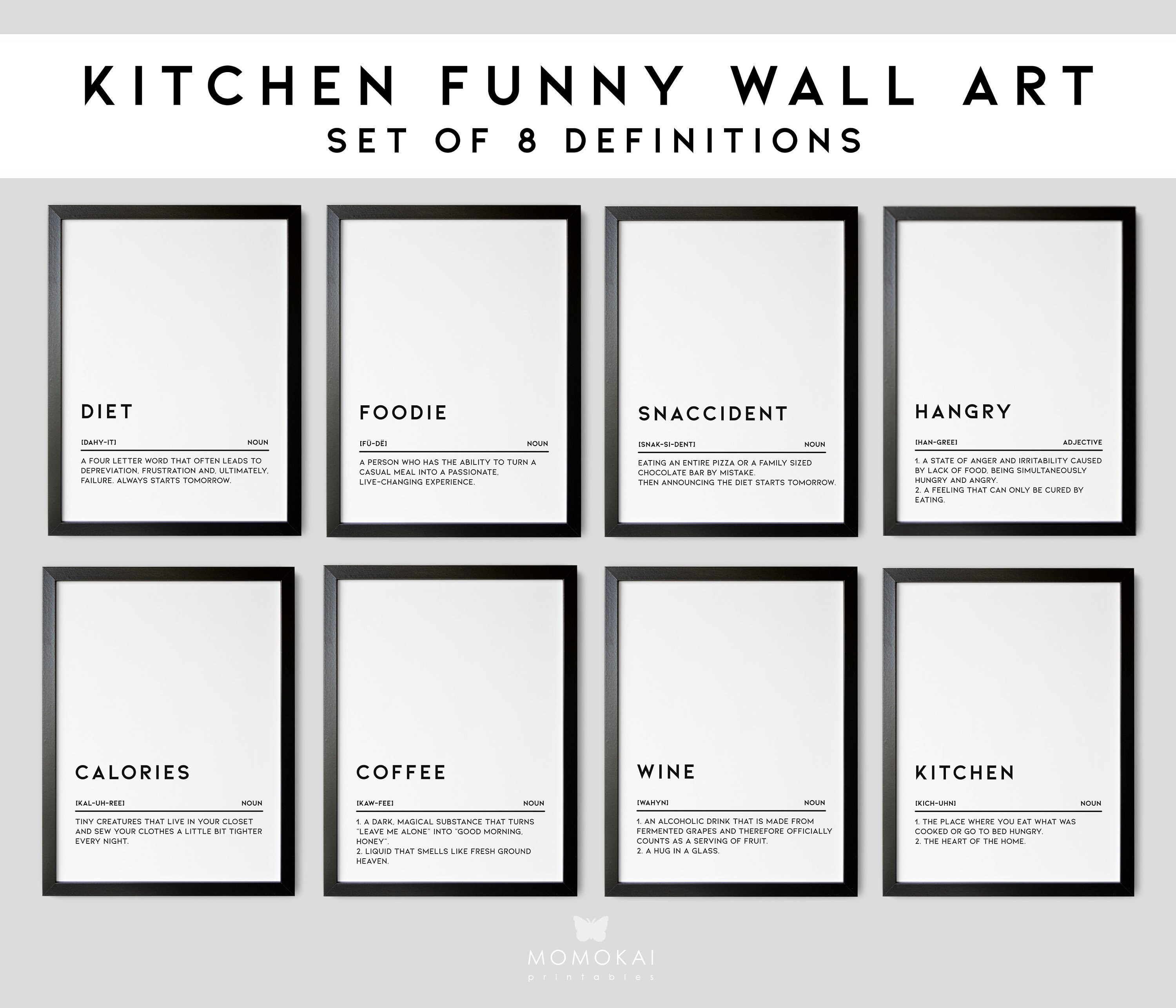 Kitchen Funny Wall Art Kitchen Printable Wall Art Kitchen Etsy