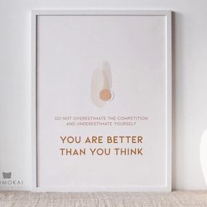 Self-Confidence Print | Reassuring Saying | Self-Esteem Printable Art | Daily Reminders | Woman Inspirational Saying | Success Quotes /01