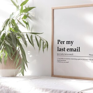 Funny Office Definitions Bundle – 100+ Work Prints for WFH, Burnout Relief & Positive Mindset image 6