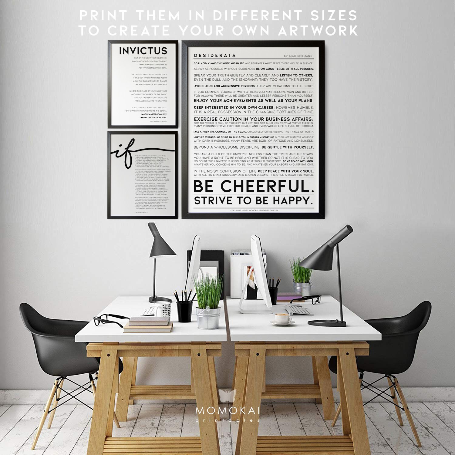 Office Inspirational Set of 3 Printable Quotes Motivational - Etsy