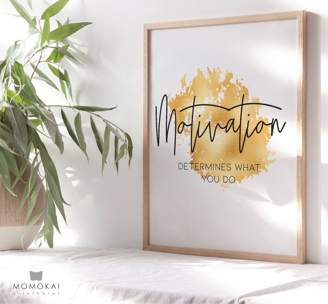 Home Office Motivational Wall Art Home Office Modern Set of 3 Etsy