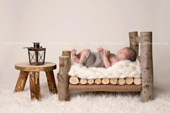 log baby bed