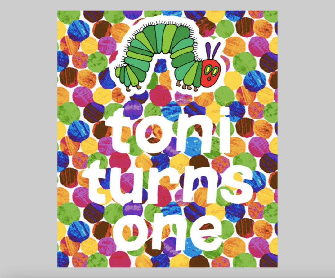 Custom Very Hungry Caterpillar Inspired Pop Top Stickers, Personalised ...