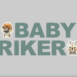 Custom Australian Animal Banner, Handmade Personalised Baby Shower Gender Reveal Sign Bunting Garland Theme Decorations