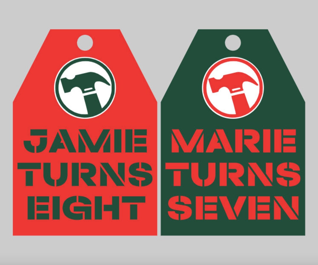 Bunnings Inspired Favour Tags, Handmade Birthday Party Gifts Baby