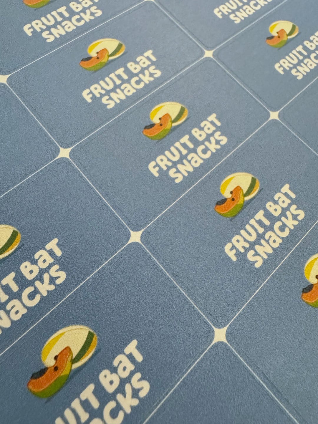 Bluey Inspired FRUIT BAT SNACKS Favour Stickers, Birthday Party Favour ...