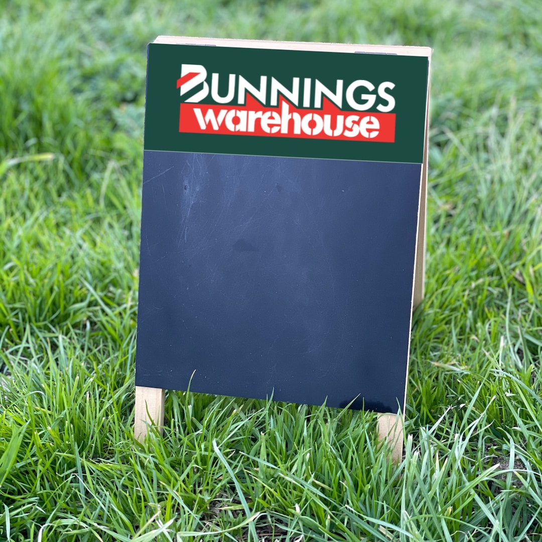 Bunnings Blackboard Sticker, Birthday Party Sign Decal Acrylic Vinyl