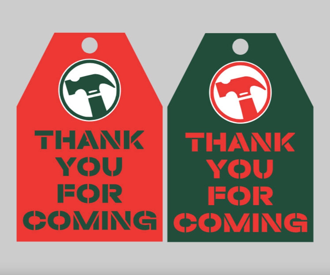 Bunnings Inspired Favour Tags, Handmade Birthday Party Gifts Baby