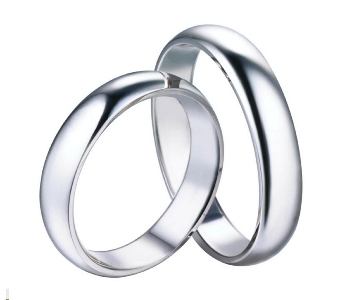 Fedine Argento 925 Rodiato Con Zircone - Made In Italy - Ipoallergeniche - Personalizzabili Con Incisione - Foto 2