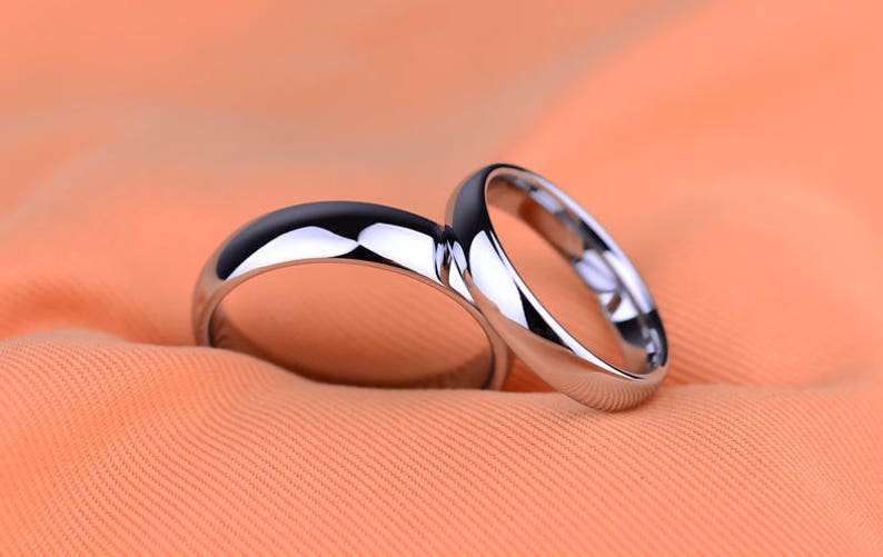 Rings Personalized Couple Wedding Rings Wedding Band Engagement Wedding Engagement Wedding Rings Engraved Simple