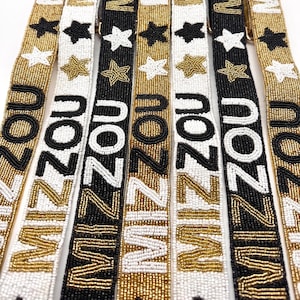 Mizzou Beaded Purse Strap Beaded Bag Strap for Clear Stadium Bags Game Day Gift Camera Strap
