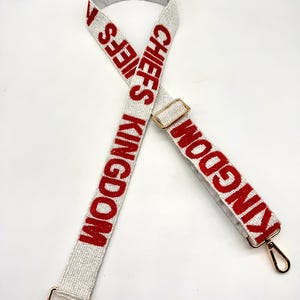Gameday Purse Strap Chiefs Kingdom Beaded Bag Strap Football Fan Gift Idea Chiefs Game Day Fit
