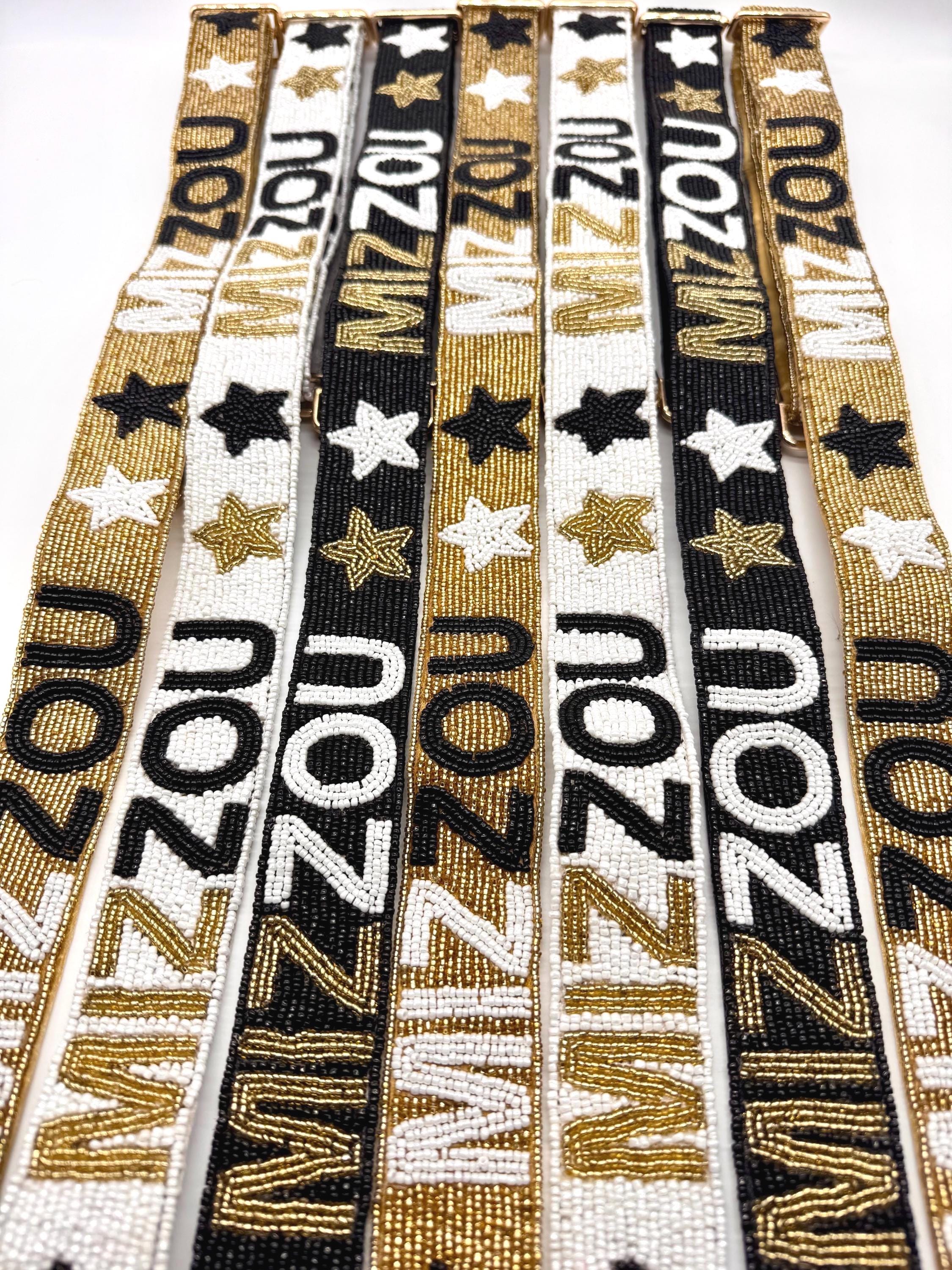 Mizzou Beaded Purse Strap Beaded Bag Strap for Clear Stadium Bags Game Day Gift Camera Strap