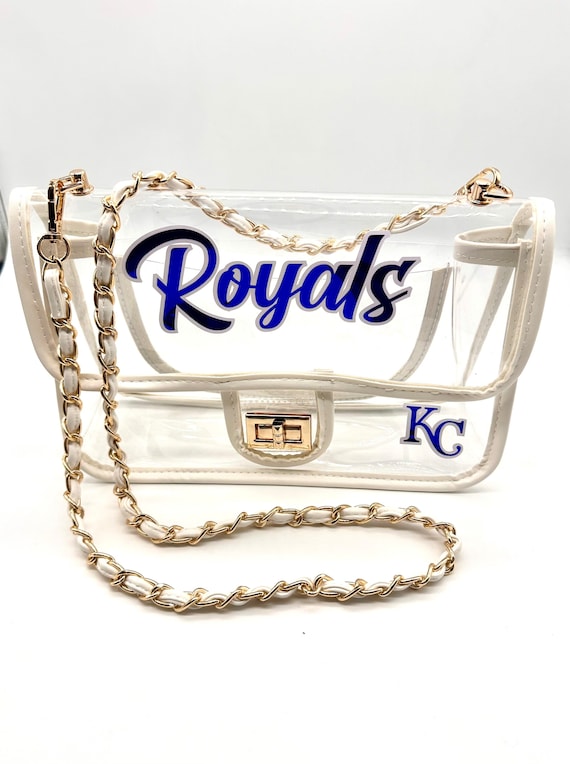 Kansas City Royals KC Baseball Clear Stadium Approved Purse 