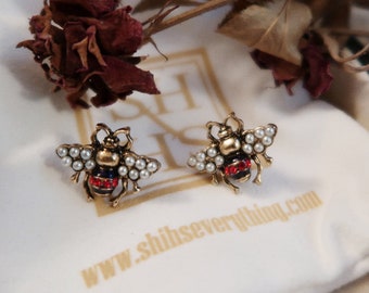 gucci bug earrings