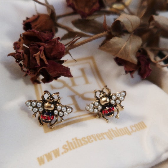 gucci bee earrings