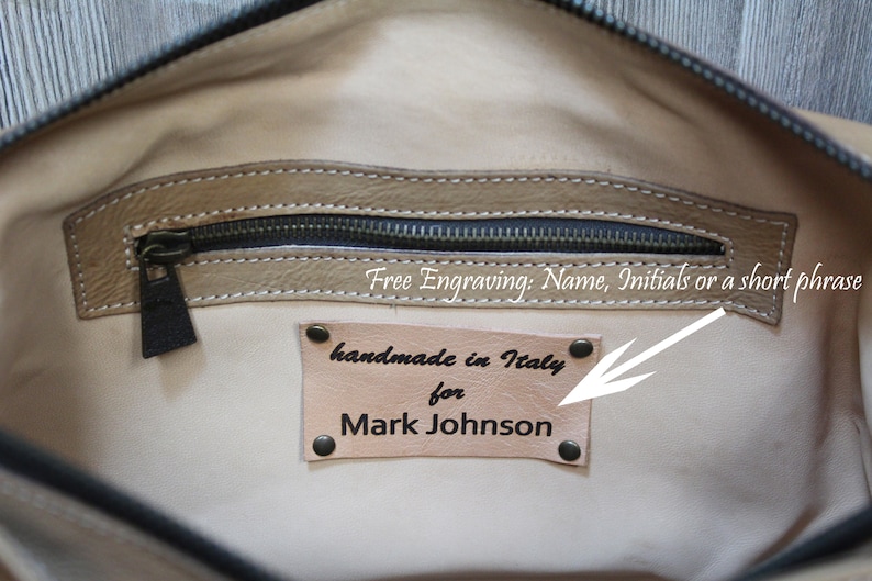 Italian Messenger Bag made with genuine italian leather Tuscany From the very heart of Italy Unique and original gift