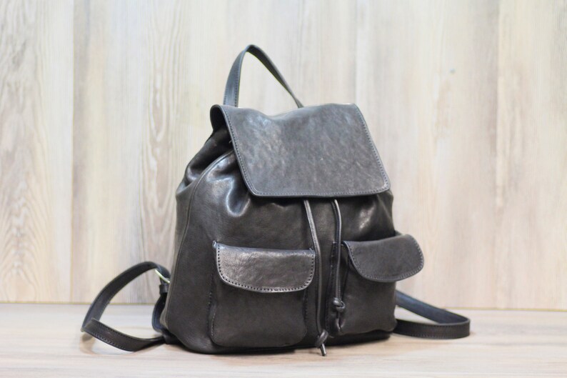 Italian Backpack made with genuine italian leather From the very heart of Italy Tuscany Unique and originale gift