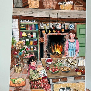 Torta di mele e pere stufate - Stampa artistica - Stampa giclée