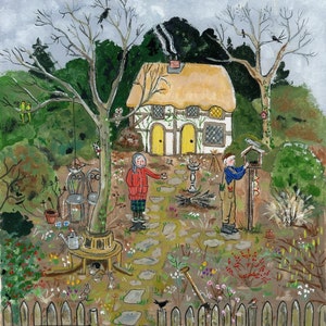 El Jardín de los Pájaros - postal / Póster artístico A3