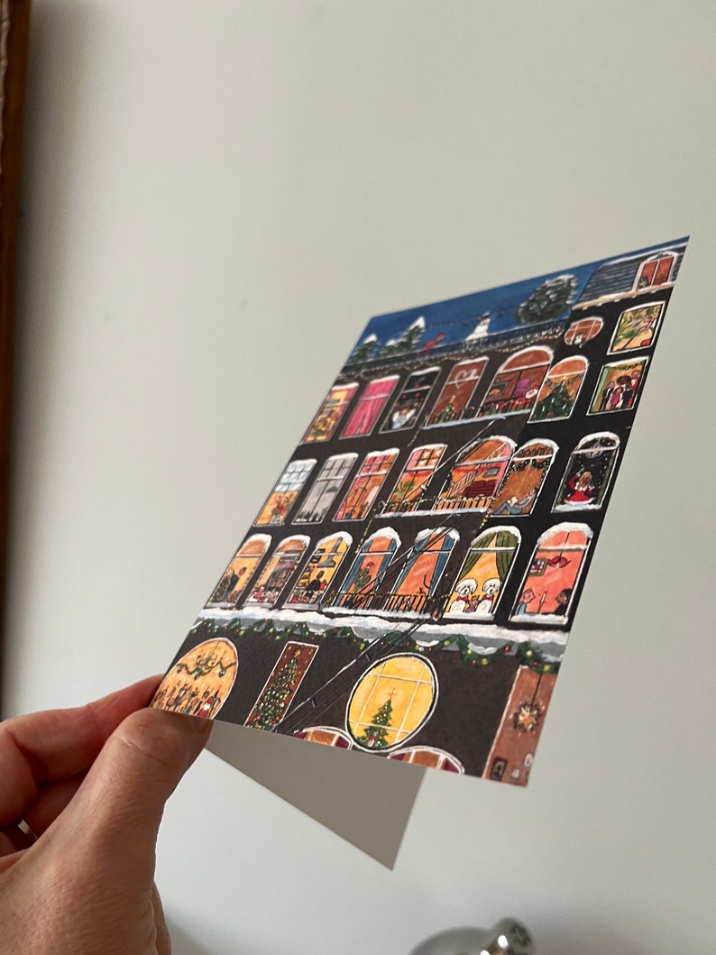 The Holiday House Postcard / Folded Card Christmas Card Holiday