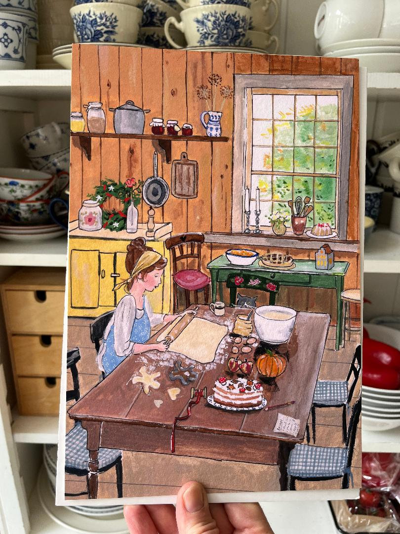 Baking - Fine Art Print - Giclee Print