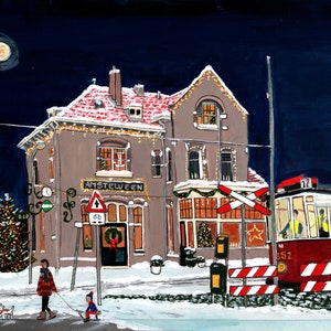 Amstelveen hiver - Carte de Noël - carte postale
