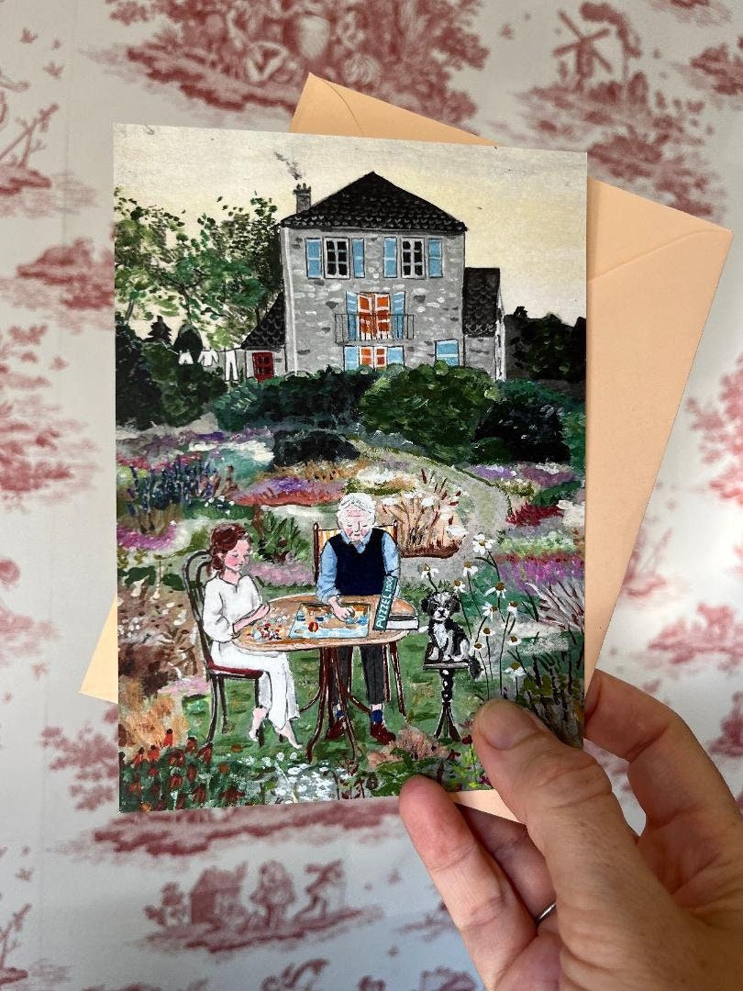 Jigsaw Puzzle Postcard Greeting Card Etsy