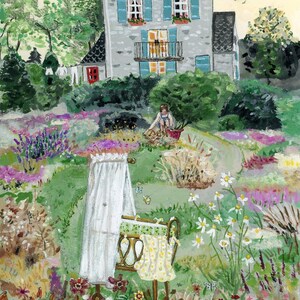 Culla in giardino - Cartolina / Poster artistico (A4)