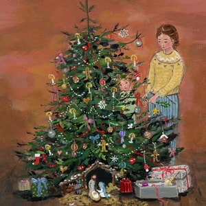 Noël vintage - Carte de Noël - Voeux de Noël - carte postale / carte pliée NOUVEAU !