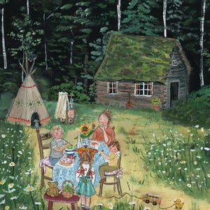 Moss Roof - postcard / art poster (A4) - new!