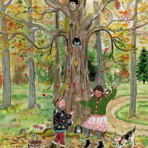 NOUVEAU!: L'arbre d'automne - carte postale