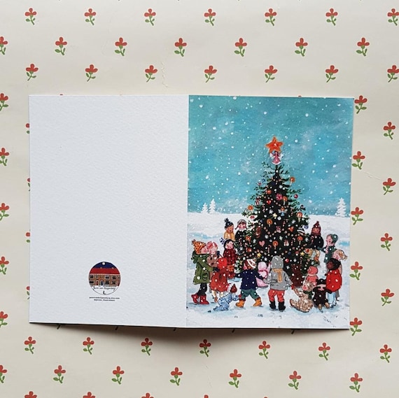 Set 8 cartes de voeux Unicef décos Noël FR