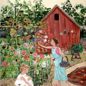 Vendanges - carte postale / Art Poster A4 (et A3 !)