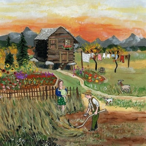 the Good Life - cartolina a scelta / biglietto di auguri piegato / poster artistico A4