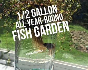 All Year-Round Mason Jar Fish Garden (Half Gallon Size)