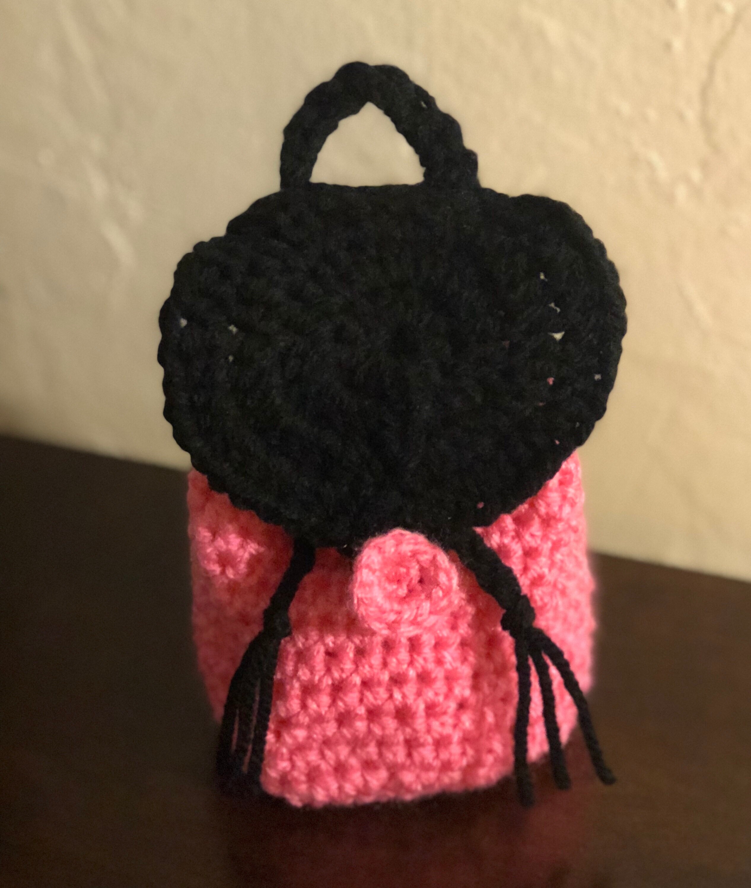 Crochet mini back pack/ bookbag keychain accessories bag | Etsy