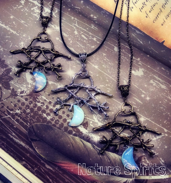 Wiccan symbol best sale necklace