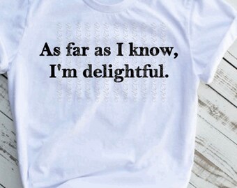 T-shirt Homme 'Monkey As Far As I Know I'm Delightful' - Coton - Graphique Multicolore - Neuf Avec étiquette