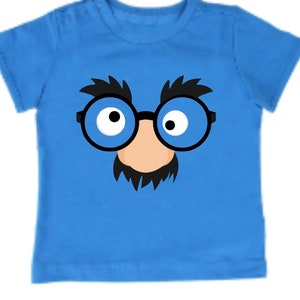 Rosto do Dia da Mentira Instantâneo Download Digital Svg Png Jpg Óculos Cricut Nariz Bigode Humor Engraçado Adulto Criança Criança Camisa DIY