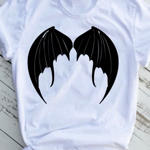 Devil Wings Digital Download Svg Jpg Png Circut Halloween Goth Evil Black Wings