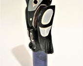 Kwakiutl First Nation 39 39 Raven 39 39 Cedar Wood Totem Pole Carving Native Indigenous Art